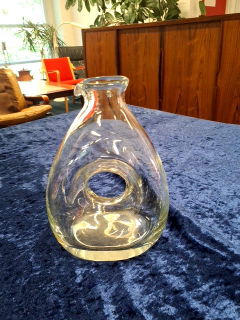 Glas Karaffel  med hul igennem midten